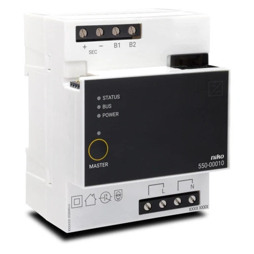 Niko Home Control Voedingseenheid bussysteem 400mA 26V DIN-rail 550-00010
