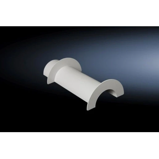 Rittal GLASVEZELGELEIDER LENGTE 200MM HALFRONDE UITVOERING GELAKT RAL7035 TWEE COMPARTIMENTEN