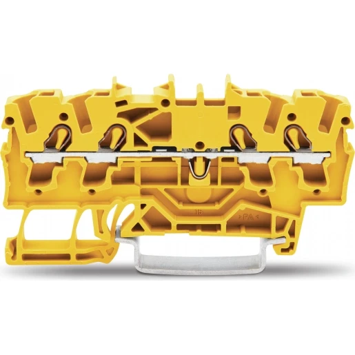 Wago Serie 2002 Verbindingsrijgklem 0,75-4mm² eendr. 0,25-2,5mm² meerdr. Geel