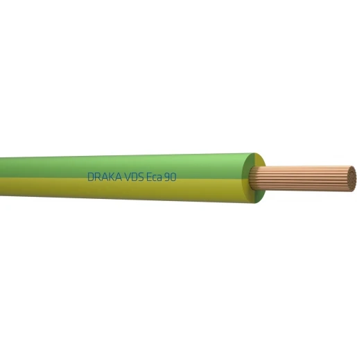 Draka VDS 90C Eca Montagedraad 1x4mm² Eca PVC 90°C groen/geel 100M Doos 832783D3