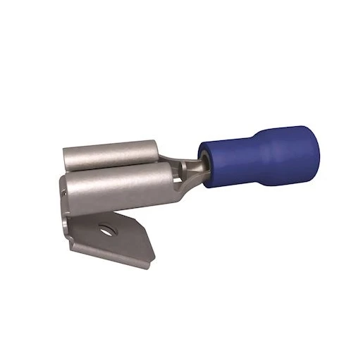 Bizline VLAKSTEKER MANNELIJK/VROUWELIJK BLAUW 1.5-2.5MM2 6.3X0.8