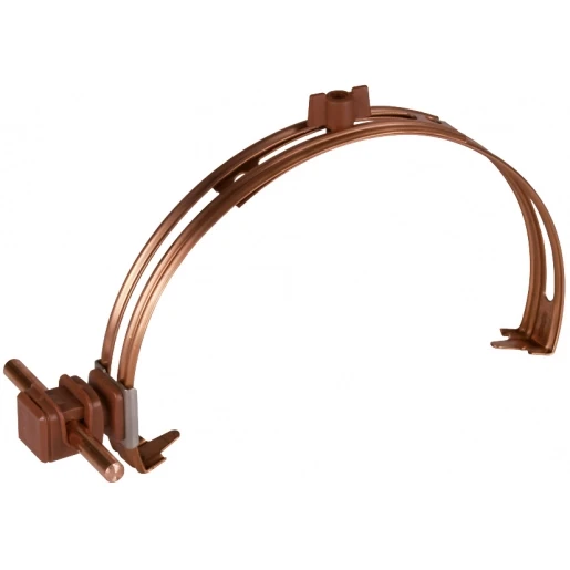 Dehn Roof cond.holder adjust.stst/galcu w.dehnsnap h 16mm plastic brown