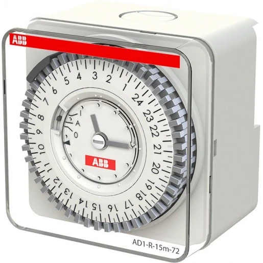 ABB System Pro M Compact Analoge timer + gangreserve Frontmontage 72x72 230V 1 kanaal 2CSM208131R1000