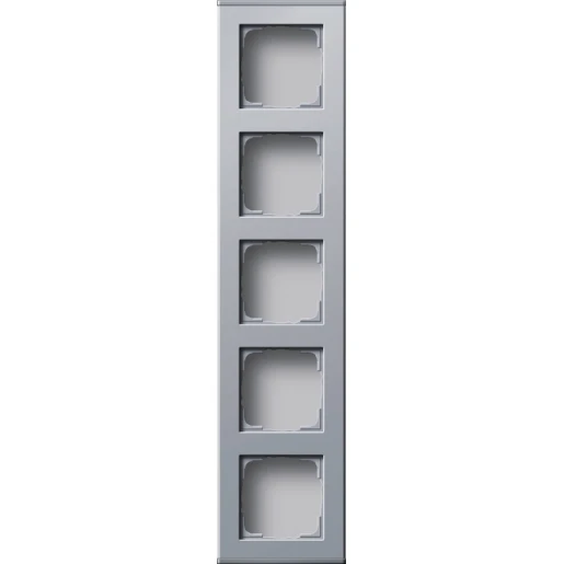 Gira Profiel 55 Opbouwbak inbouwschakelmateriaal 5-voudig aluminium Verticaal 136426