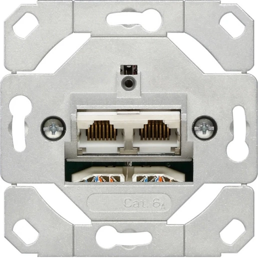 Gira Non-Design Netwerkaansluitdoos UTP cat 6A Basiselement Zonder label 245200