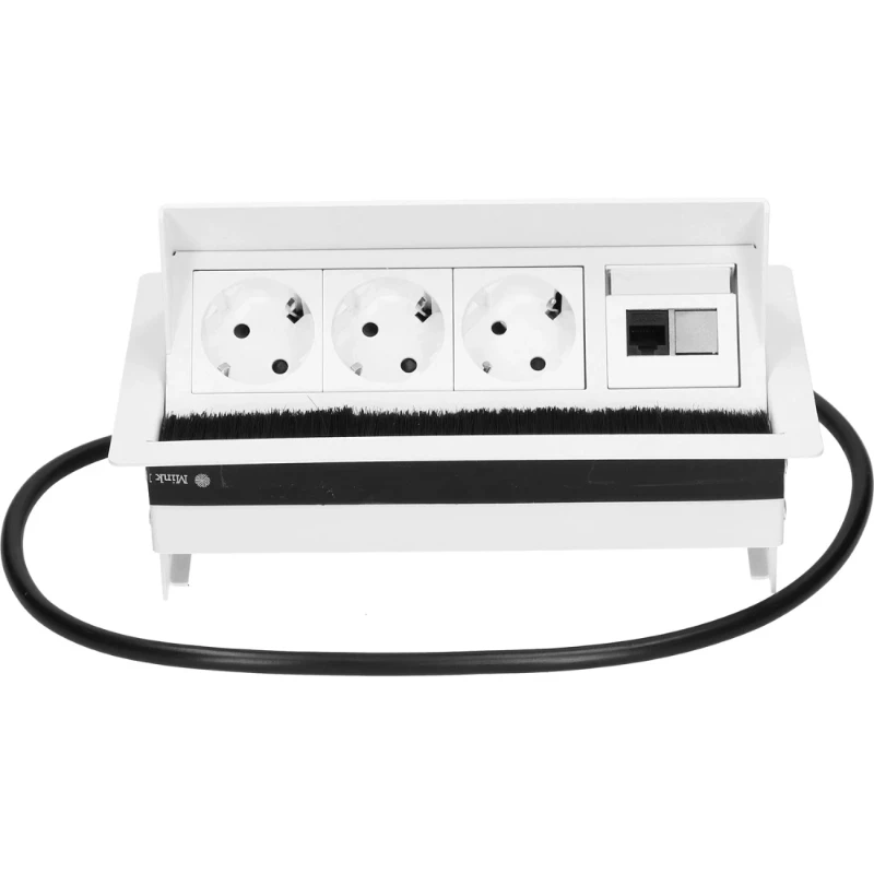 OCS Rhodos 3x 230V RA + 1x Cat6U 1m GST wit