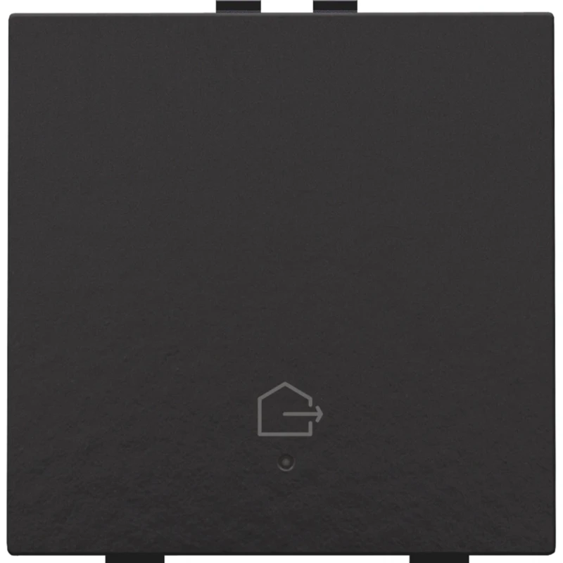 Niko Drukknop met led en comfortsensoren Home Control enkelvoudig zwart inbouw 200-52921