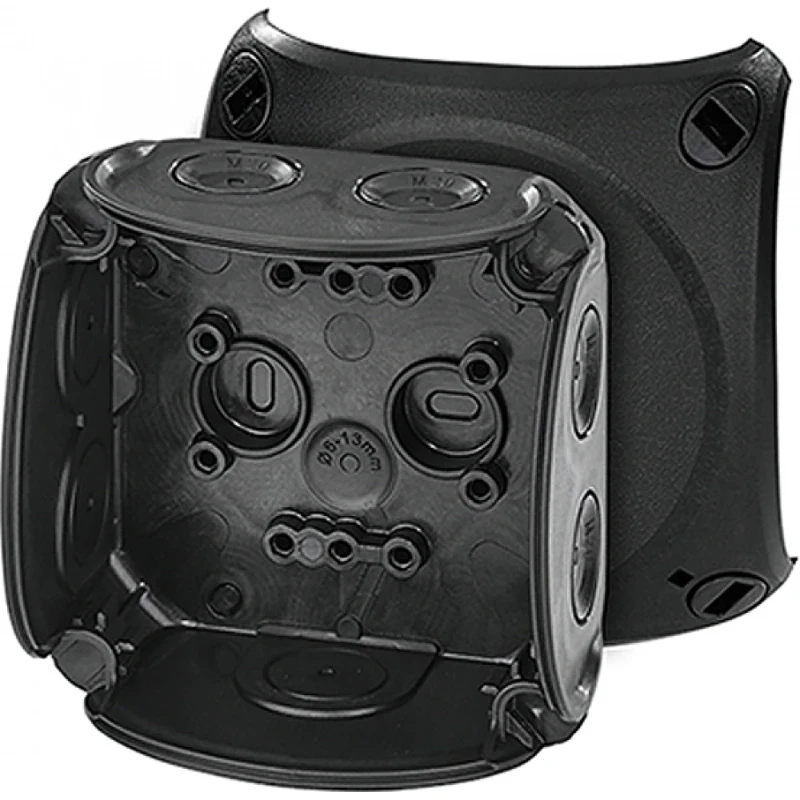 Hensel Kabeldoos IP66 BM1 zonder klem M20 membranen Zwart