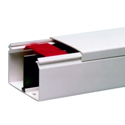 Attema Kabelkoker 2000x90x60mm PVC Bodemperforatie met deksel wit RAL 9010 AT2352