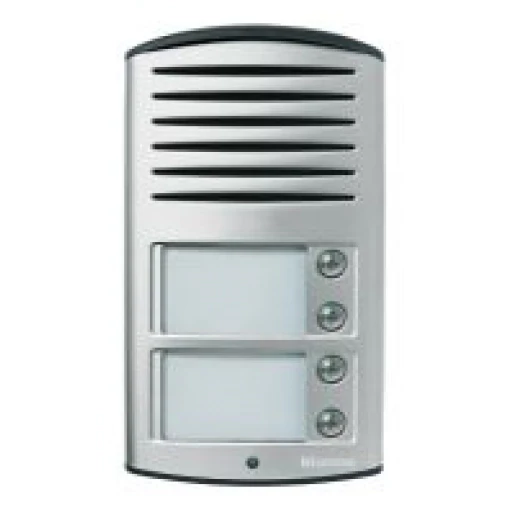 Bticino Linea 2000 Buitenpost audio spreken/bellen aluminium/kunststof 4-voudig grijs BT342941