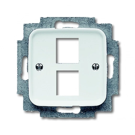 ABB Busch-Jaeger Reflex SI Centraalplaat Basiselement met centrale afdekplaat 2 connectoren Zonder label wit 2CKA001753A3965