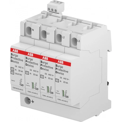 ABB Overspanningsbeveiliging Type 2 3P+N Cardridge vervangbaar