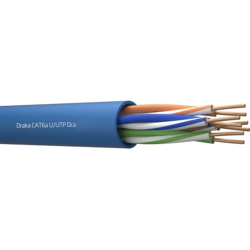 Draka UC500 S23 cat.6a U/FTP LSHF Dca Blauw 4x2x23 AWG