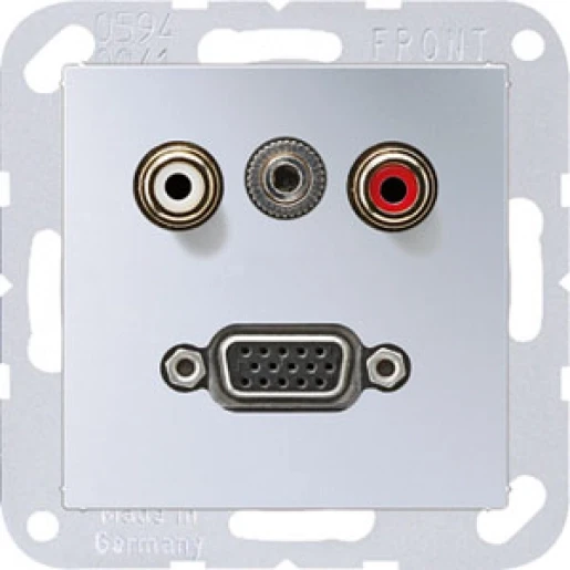 Jung A range afdekking a500 aluminium audio/jack/vga MAA1072AL