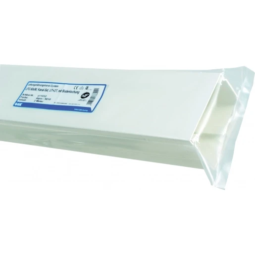 GGK FB kabelkanaal 2000x230x100mm PVC Bodemperforatie met deksel RAL 9010 Z11093G