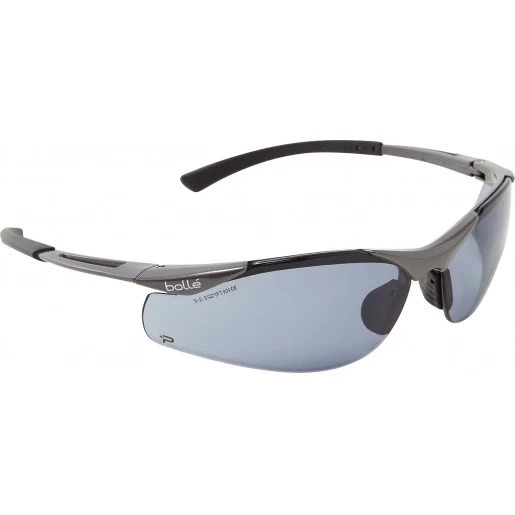 Bizline Contour Veiligheidsbril rookglas PC Anticondens grijs BIZ 731651