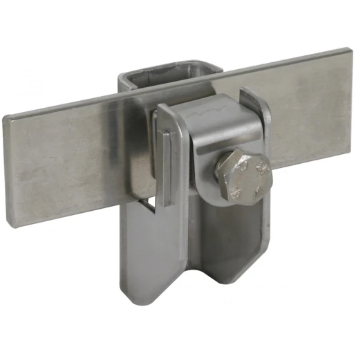 Dehn Flat strip a.round conductor hold.stst f.fl...11mm rd 6.10mm wall d