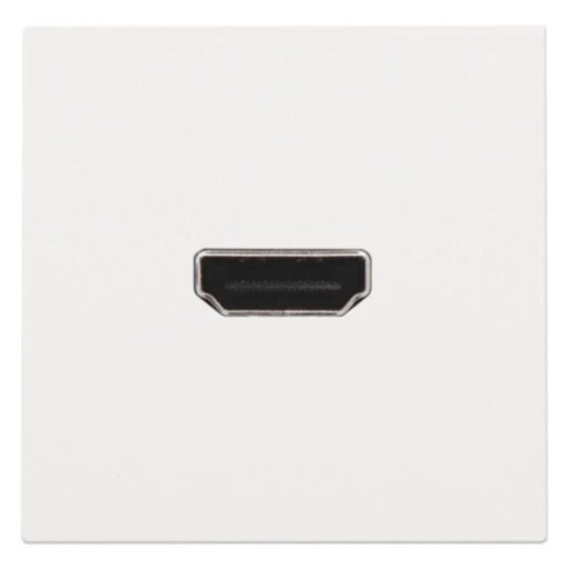 Niko centraalplaat met bovendeel behuizing HDMI Centraalplaat 1 connector Zonder label wit 154-69417