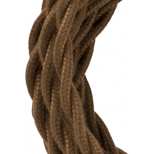 Bailey Textile Cable Twisted 3C 50M Brown