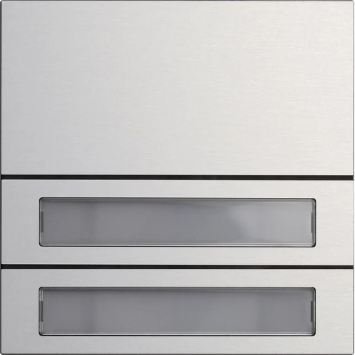 Gira System 106 Belknopmodule spreken/bellen 2-voudig aluminium 5532926