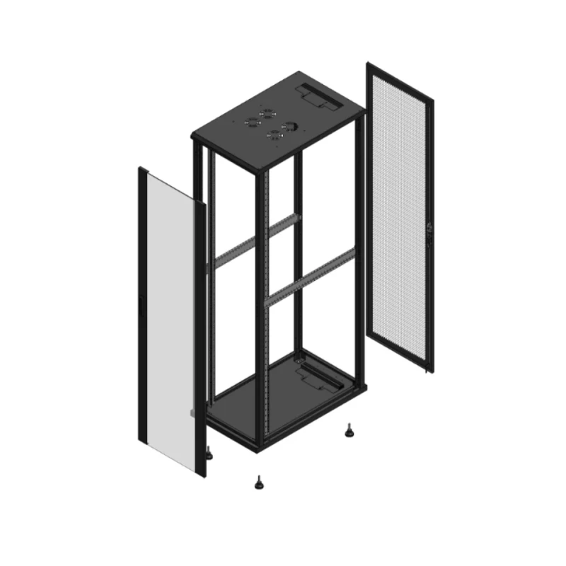 Gigamedia Vloer patchkast AV enkel VER AR enkel PER EX 19" 47HE 600x1000mm Zwart GGM 7047610PVSPPSEX