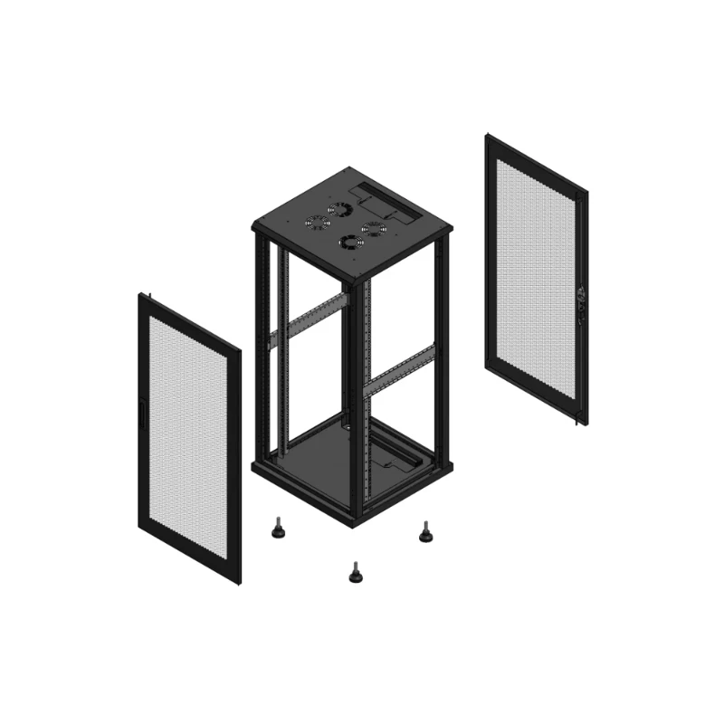 Gigamedia Vloer patchkast AV enkel PER AR enkel PER EX 19" 26HE 600x600mm Zwart GGM 702666PPSPPSEX