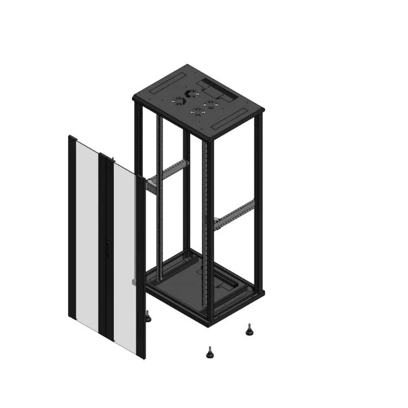 Gigamedia Vloer patchkast AV dubbel VER SP EX 19" 36HE 800x600mm Zwart GGM 703686PVDSPEX