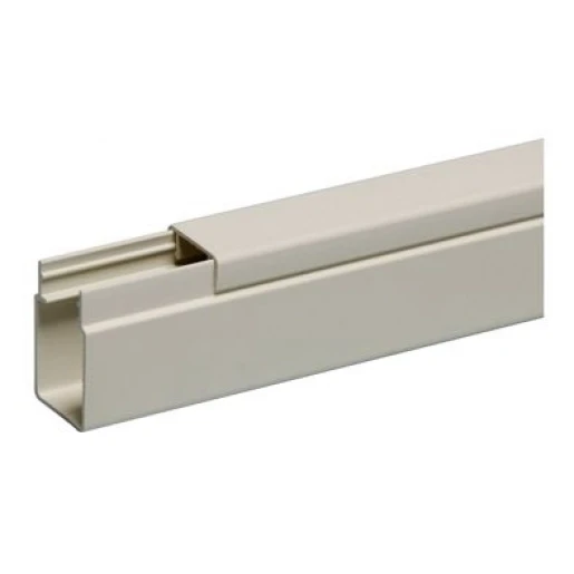 Attema Kabelkoker 2000x25x40mm PVC Bodemperforatie met deksel wit RAL 1013 AT2316