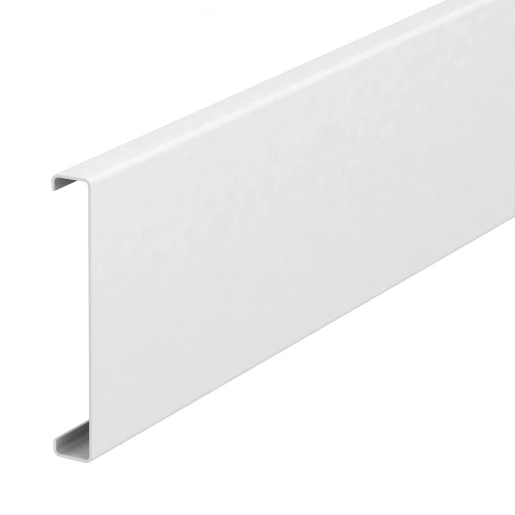 OBO GS Deksel wandgoot glad 2000x76.5mm onbehandeld wit RAL 9010 Halogeenvrij 6279850