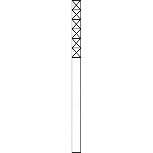 Siedle Vario Communicatiezuil Vrijstaand aluminium 6 modules 1644mm 200024022-00