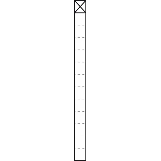 Siedle Communicatiezuil Vrijstaand aluminium 1 module 1344mm 200023962-00