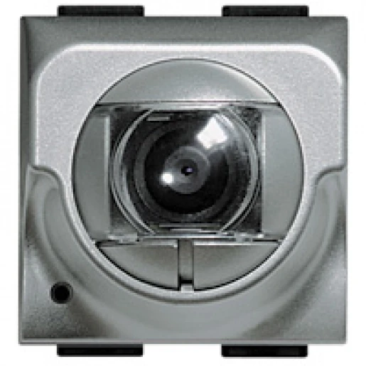 Bticino Livinglight Camera Light Tech kleur 2-draads bussysteem kunststof Inbouw zilver BT391659