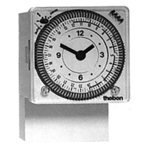 Theben Synchrona Analoge schakelklok paneelbouw AC Frontmontage 72x72 10A 230V 1 kanaal 1690801