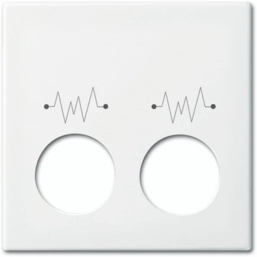 ABB Busch-Jaeger Balance miva centraalplaat oproepsysteem d 2 steek wit RAL 9010 2CKA001724A4355