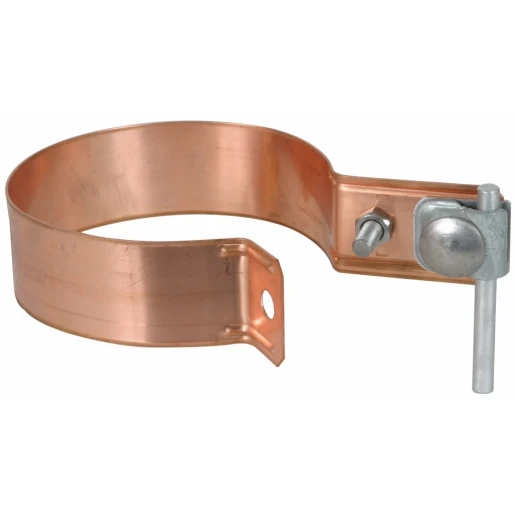 Dehn Downpipe clamp d 100mm cu-st/tzn bimetallic with clamping frame 6-10mm