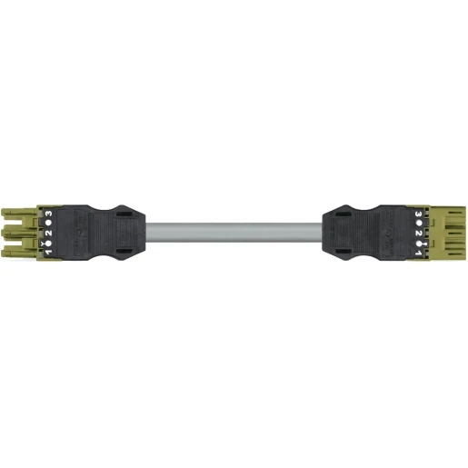 Wago SERIE 771 Patchkabel gebouwinstallatie 3p Contrastekker (female) Stekker 1000mm