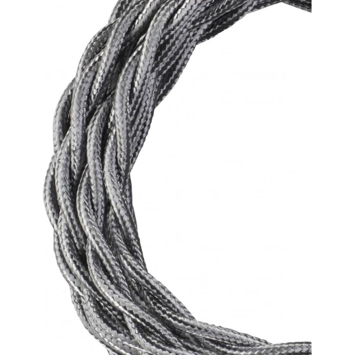 Bailey Textile Cable Twisted 3C 50M Silver