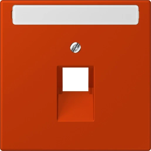 Jung LS range Afdekking centraalplaat 4320A UAE/IAE 1 connector Met label rood LC969-1NAUA244
