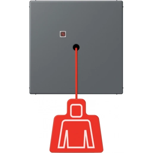 Jung LS range Miva trekimpulsgever LC32010 trekcontact 70x70mm IP20 NRSLC0834ZT202