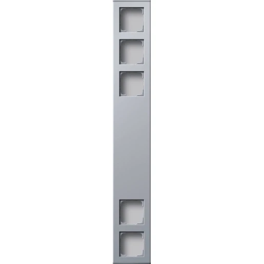 Gira Profiel 55 Opbouwbak inbouwschakelmateriaal 5-voudig aluminium Verticaal 136526