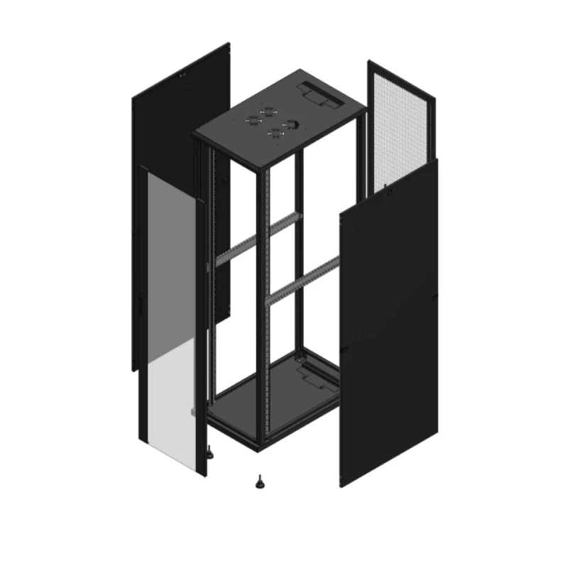 Gigamedia Vloer patchkast AV enkel VER AR enkel PER 19" 47HE 600x1000mm Zwart GGM 7047610PVSPPS