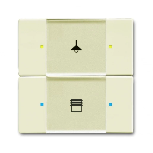 ABB Busch-Jaeger KNX, Future, Solo, Carat Tastsensor multifunctioneel KNX 4-voudig wit met tekstv IP20 RAL 1013 2CKA006116A0184