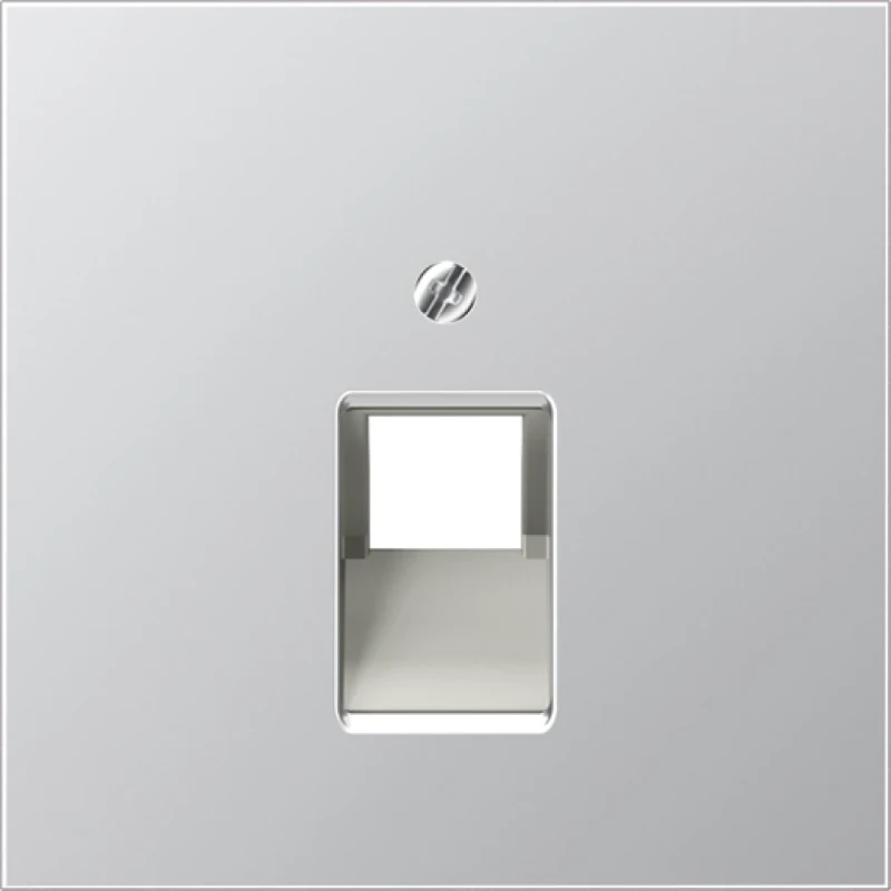 Jung LS range Centraalplaat UAE/IAE 1 connector MetaalZonder label aluminium AL2969-1UA