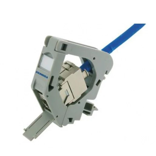 Gigamedia DIN RAIL MODULE RJ45 CAT6 STP