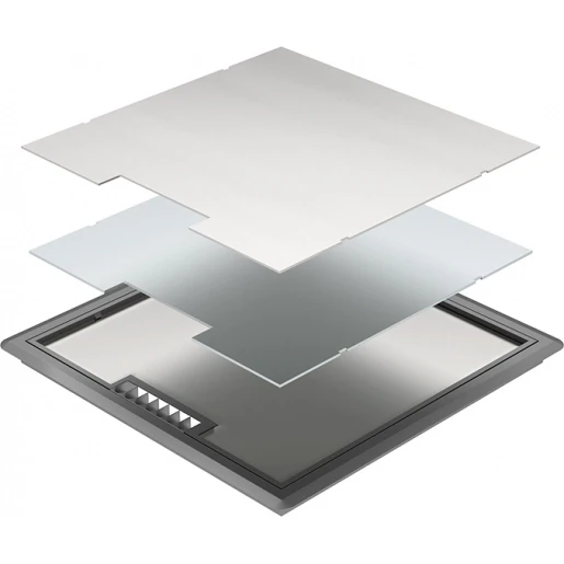HPL opvulset toplaag t3 klapdeksel k320 geborsteld RVS 3.5mm 700.0010-9