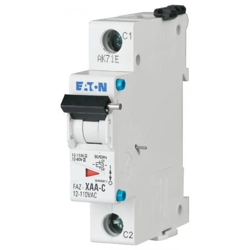 Eaton ARBEIDSSTROOM AFSCHAKELSPOEL FAZ-XAA-C-12-110VAC-12-110VAC-50/60 HZ
