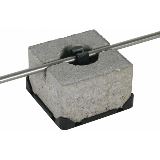 Dehn Roof cond.holder fb f.flat roofs w.block c35/45 single holder rd 8