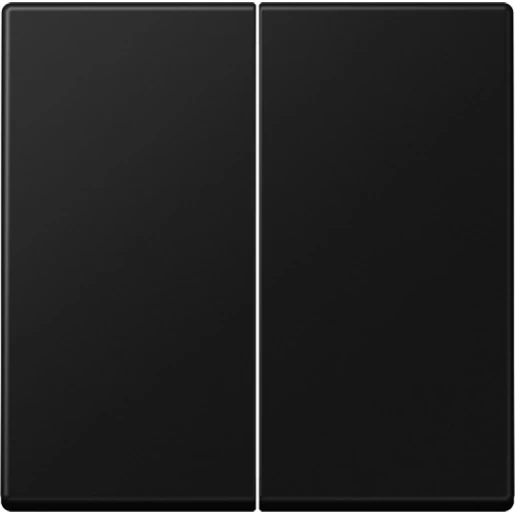 Jung A range stuurafdekking standaard a500 slagvast 2-voudig Mat zwart RAL 9005 A1702BFSWM