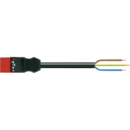 Wago SERIE 771 Patchkabel gebouwinstallatie 3p Stekker Vrij kabeluiteinde 3000mm