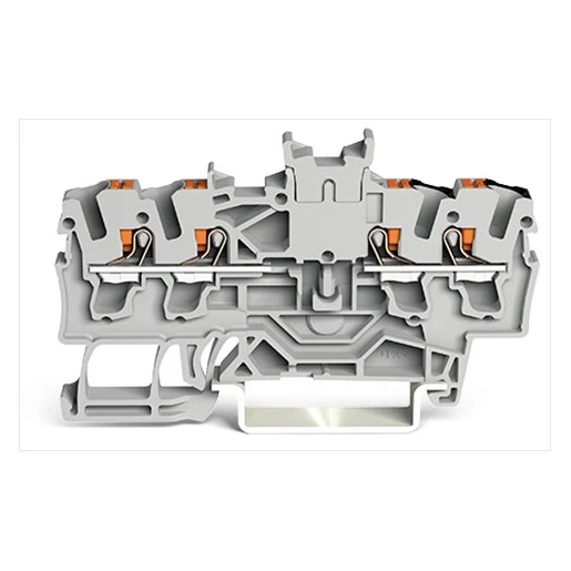 Wago SERIES 2202 Verbindingsrijgklem 0,75-4mm² eendr. 0,25-2,5mm² meerdr. Grijs
